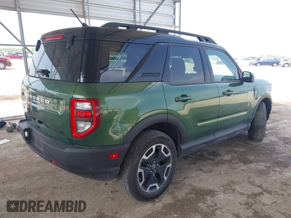 2023 Ford Bronco Sport Outer Banks with VIN 3FMCR9C62PRD07084, listed as a IAAI auction lot 41914187 with 21,256 mi miles and . Bid and sale history available at DreamBid. Image 4.