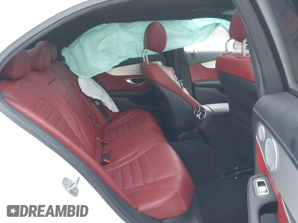 2018 Mercedes-Benz C 43 AMG with VIN 55SWF6EB2JU246197, listed as a IAAI auction lot 41347044 with 61,548 mi miles and . Bid and sale history available at carsss.com. Image 8.