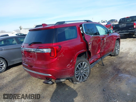 2022 GMC Acadia Denali with VIN 1GKKNPLS3NZ137375, listed as a IAAI auction lot 41544891 with 6,403 mi miles. Bid and sale history available at carsss.com. Image 4.