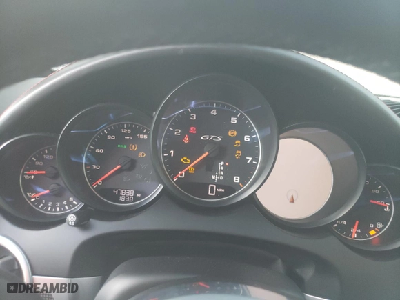 2017 Porsche Cayenne GTS with VIN WP1AD2A29HLA83277, listed as a Copart auction lot 76765974 with 47,838 mi miles and Salvage Title. Bid and sale history available at carsss.com. Image 9.