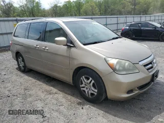 2007 Honda Odyssey EX-L with VIN 5FNRL38777B407777, listed as a Copart auction lot 54193005 with 170,470 mi miles and Salvage Title. Bid and sale history available at carsss.com. Image 4.