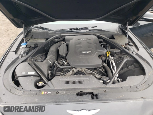 2017 Genesis G80 3.8L with VIN KMHGN4JE8HU211903, listed as a Copart auction lot 52516145 with 86,897 mi miles and Salvage title. Bid and sale history available at DreamBid. Image 11.