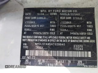 2010 Ford Transit Connect XL с VIN NM0LS7AN5AT029940, выставлен на аукционе IAAI как лот 41786886 с пробегом 32 656 миль миль и . История ставок и продаж доступна на DreamBid. Изображение 9.
