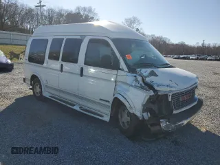 2001 GMC Savana Cargo YF7 Upfitter with VIN 1GDFG15R511109001, listed as a Copart auction lot 48427195 with 73,722 mi miles and Salvage Title. Bid and sale history available at DreamBid. Image 4.