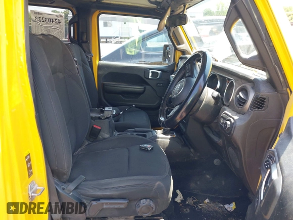 2021 Jeep Wrangler Unlimited Sport with VIN 1C4HJXKN9MW709420, listed as a IAAI auction lot 42403223 with 154,299 mi miles and . Bid and sale history available at DreamBid. Image 5.