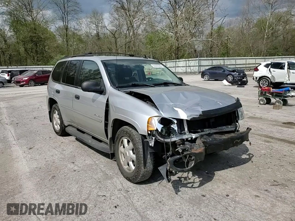 2006 GMC Envoy SLE with VIN 1GKDT13S662223768, listed as a Copart auction lot 55026335 with 149,787 mi miles and Salvage title. Bid and sale history available at DreamBid. Image 14.