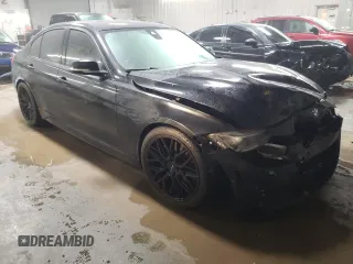 2015 BMW 3 Series 335i xDrive with VIN WBA3B9G56FNR93686, listed as a Copart auction lot 76399994 with 100,469 mi miles and Salvage Title. Bid and sale history available at carsss.com. Image 4.