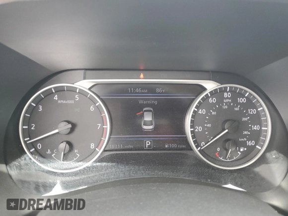 2024 Nissan Sentra SV with VIN 3N1AB8CV3RY354430, listed as a Copart auction lot 62773345 with 19,311 mi miles and Non repairable. Bid and sale history available at DreamBid. Image 9.
