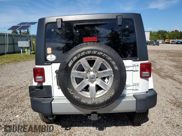 2018 Jeep Wrangler JK Unlimited Sahara with VIN 1C4HJWEG7JL910656, listed as a Copart auction lot 73414244 with 50,519 mi miles and Salvage Title. Bid and sale history available at carsss.com. Image 6.