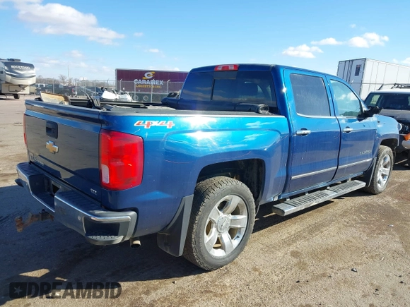 2017 Chevrolet Silverado 1500 LTZ with VIN 3GCUKSEC4HG371972, listed as a IAAI auction lot 41696294 with 123,297 mi miles and . Bid and sale history available at DreamBid. Image 4.