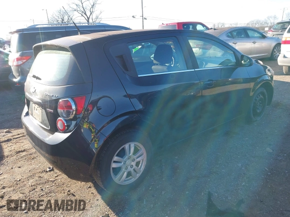 2014 Chevrolet Sonic LT with VIN 1G1JC6SB1E4162712, listed as a IAAI auction lot 41745672 with 94,840 mi miles. Bid and sale history available at carsss.com. Image 4.