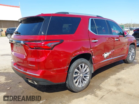 2023 Chevrolet Traverse Premier with VIN 1GNERKKW1PJ114299, listed as a IAAI auction lot 41963796 with 49,922 mi miles and . Bid and sale history available at DreamBid. Image 4.