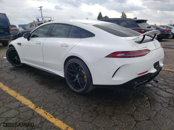 2019 Mercedes-Benz AMG GT with VIN WDD7X8JB9KA001353, listed as a Copart auction lot 76801294 with 19,312 mi miles and Clean Title. Bid and sale history available at carsss.com. Image 2.