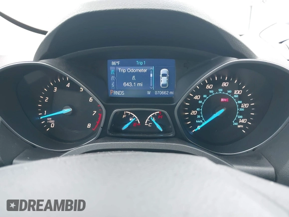 2013 Ford Escape SE with VIN 1FMCU9G99DUD71887, listed as a IAAI auction lot 42689284 with 70,662 mi miles and . Bid and sale history available at DreamBid. Image 7.