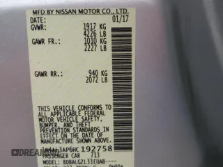 2017 Nissan Altima SV с VIN 1N4AL3AP6HC192758, выставлен на аукционе Copart как лот 58336625 с пробегом 86 188 миль миль и Списание • Salvage title. История ставок и продаж доступна на DreamBid. Изображение 12.
