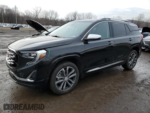 2019 GMC Terrain Denali with VIN 3GKALXEX5KL253318, listed as a Copart auction lot 47056985 with 85,429 mi miles and Salvage Title. Bid and sale history available at DreamBid. Image 1.
