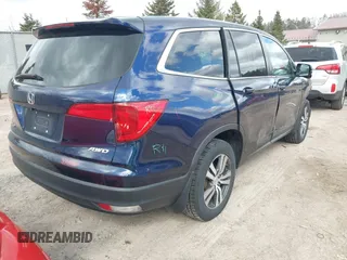 2016 Honda Pilot EX-L with VIN 5FNYF6H51GB057484, listed as a IAAI auction lot 42021196 with 109,470 mi miles. Bid and sale history available at carsss.com. Image 4.