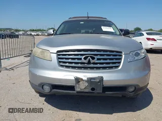 2005 Infiniti FX with VIN JNRAS08U05X106419, listed as a IAAI auction lot 41996598 with 343,592 mi miles. Bid and sale history available at carsss.com. Image 12.
