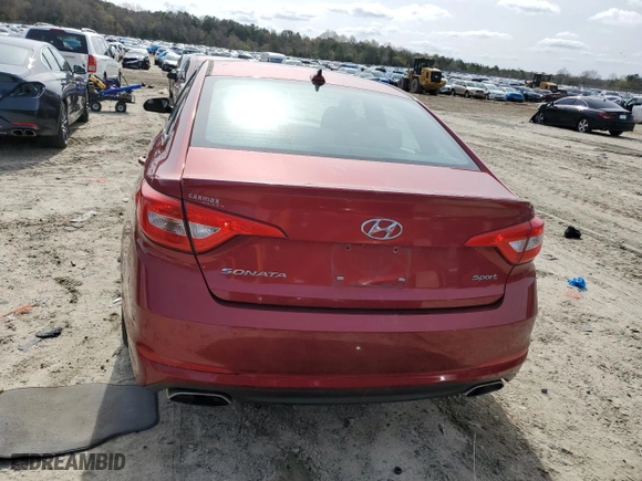2015 Hyundai Sonata 2.4L Sport with VIN 5NPE34AF6FH086689, listed as a Copart auction lot 51050585 with 107,890 mi miles and Salvage Title. Bid and sale history available at carsss.com. Image 6.