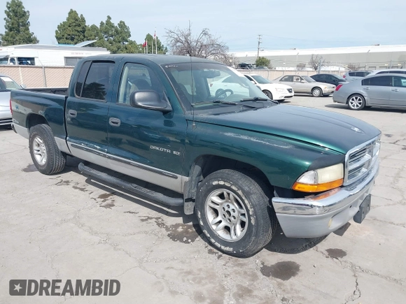2001 Dodge Dakota Sport with VIN 1B7HL2AN81S281275, listed as a IAAI auction lot 41693105 with 276,182 mi miles. Bid and sale history available at carsss.com. Image 1.