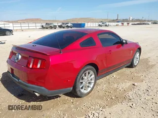 2011 Ford Mustang V6 with VIN 1ZVBP8AM4B5145257, listed as a IAAI auction lot 41817452 with 115,114 mi miles and . Bid and sale history available at carsss.com. Image 4.