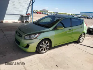 2012 Hyundai Accent SE with VIN KMHCU5AE8CU047472, listed as a Copart auction lot 53487745 with 120,449 mi miles and Salvage Title. Bid and sale history available at carsss.com. Image 1.