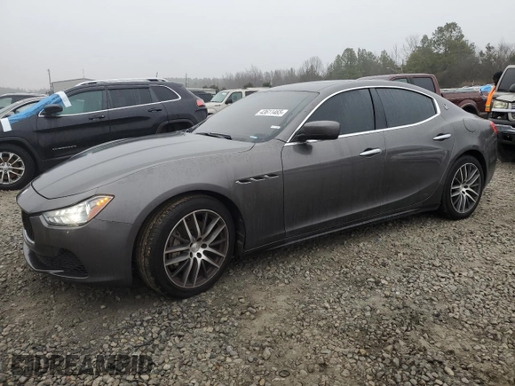 2016 Maserati Ghibli z VIN ZAM57XSA7G1168458, wystawiony jako Copart lot #43611465 z przebiegiem 98 110 mil mil oraz Szkody całkowita. Historia ofert i sprzedaży dostępna na DreamBid. Obrazek 1.