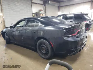 2016 Dodge Charger Police with VIN 2C3CDXKT9GH319649, listed as a Copart auction lot 46051485 with 115,256 mi miles and Salvage Title. Bid and sale history available at carsss.com. Image 2.