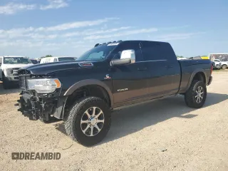 2024 Ram 2500 Longhorn with VIN 3C6UR5PLXRG187056, listed as a Copart auction lot 55500255 with 29,198 mi miles and Salvage title. Bid and sale history available at DreamBid. Image 1.