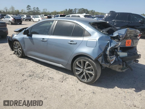 2020 Toyota Corolla SE with VIN 5YFP4RCEXLP010432, listed as a Copart auction lot 50267175 with 54,740 mi miles and Salvage Title. Bid and sale history available at carsss.com. Image 2.