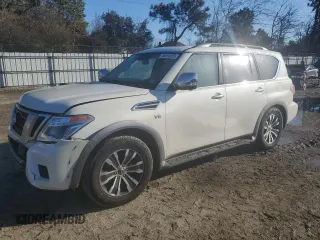 2020 Nissan Armada SL with VIN JN8AY2ND9L9109193, listed as a Copart auction lot 46491855 with 73,564 mi miles and Salvage Title. Bid and sale history available at carsss.com. Image 1.
