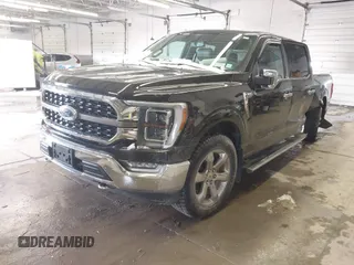 2021 Ford F-150 XL with VIN 1FTFW1E8XMFA47553, listed as a IAAI auction lot 41496255 with 83,711 mi miles. Bid and sale history available at carsss.com. Image 2.