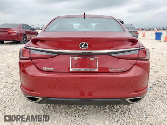 2021 Lexus ES 350 F Sport with VIN 58AGZ1B13MU089694, listed as a Copart auction lot 59412925 with 46,551 mi miles and Clean title. Bid and sale history available at DreamBid. Image 6.