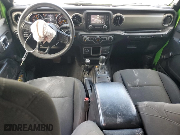 2018 Jeep Wrangler Unlimited Sport S with VIN 1C4HJXDN8JW248638, listed as a Copart auction lot 56408975 with 34,349 mi miles and Salvage title. Bid and sale history available at DreamBid. Image 8.