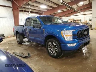 2022 Ford F-150 XL with VIN 1FTEX1EP0NKF25133, listed as a Copart auction lot 49824785 with 50,472 mi miles and Salvage title. Bid and sale history available at DreamBid. Image 4.