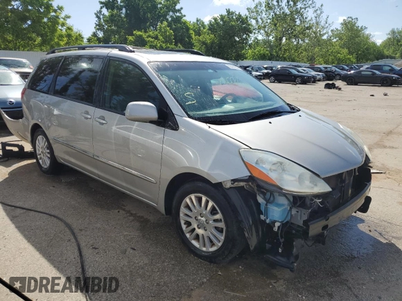 2008 Toyota Sienna XLE with VIN 5TDZK22CX8S179595, listed as a Copart auction lot 55465044 with 142,204 mi miles and Salvage Title. Bid and sale history available at carsss.com. Image 4.