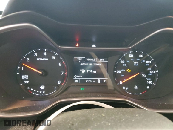 2021 Chevrolet TrailBlazer LS with VIN KL79MMS25MB154275, listed as a Copart auction lot 54921474 with 21,767 mi miles and Salvage Title. Bid and sale history available at DreamBid. Image 9.