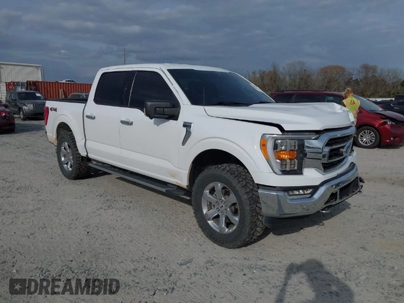 2021 Ford F-150 XL with VIN 1FTEW1EP8MKE37660, listed as a IAAI auction lot 41724059 with 45,596 mi miles. Bid and sale history available at carsss.com. Image 1.