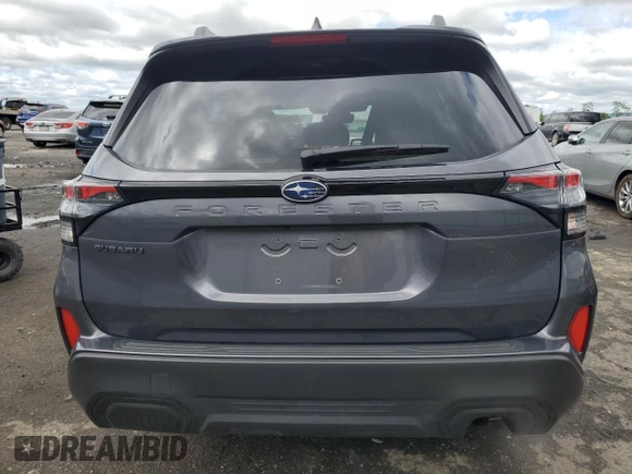 2025 Subaru Forester Premium with VIN JF2SLDDCXSH501267, listed as a Copart auction lot 57899865 with 4,147 mi miles and Salvage title. Bid and sale history available at DreamBid. Image 6.