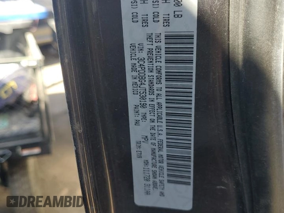 2018 Dodge Journey SXT with VIN 3C4PDDBG4JT530190, listed as a Copart auction lot 48409055 with 39,866 mi miles and Salvage title. Bid and sale history available at DreamBid. Image 13.