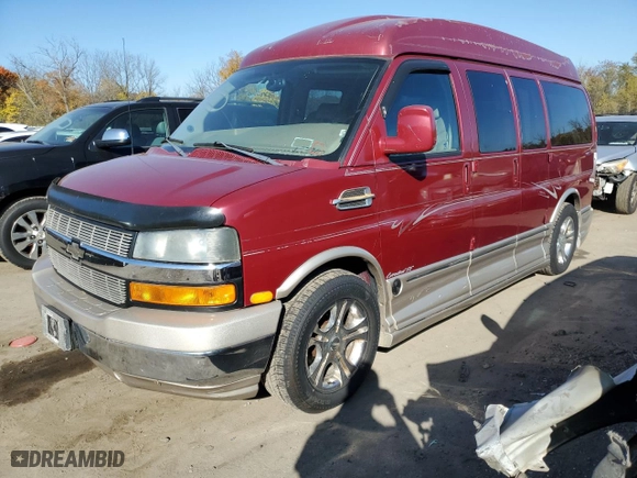 2006 Chevrolet Express Cargo Van YF7 Upfitter with VIN 1GBFG15T261255545, listed as a Copart auction lot 77390434 with 122,760 mi miles and Clean Title. Bid and sale history available at carsss.com. Image 1.