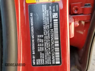 2021 MINI Hardtop 4 Door Oxford Edition z VIN WMWXU7C07M2N56224, wystawiony jako Copart lot #53171855 z przebiegiem 68 440 mil mil oraz Szkoda całkowita • Salvage title. Historia ofert i sprzedaży dostępna na DreamBid. Obrazek 14.