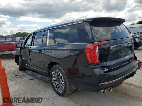 2023 GMC Yukon XL Denali Ultimate with VIN 1GKS2KKL7PR190265, listed as a Copart auction lot 63596504 with 37,297 mi miles and Salvage Title. Bid and sale history available at carsss.com. Image 2.