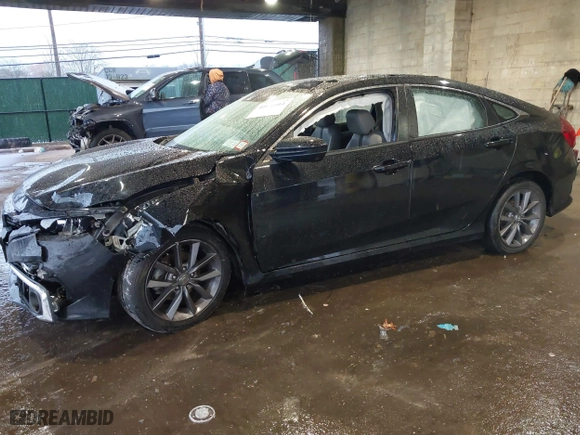 2019 Honda Civic Sedan EX-L with VIN 19XFC1F74KE211496, listed as a IAAI auction lot 40926401 with 43,569 mi miles. Bid and sale history available at carsss.com. Image 18.
