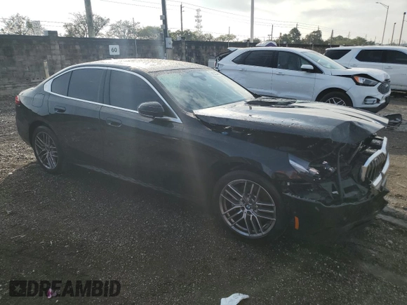 2024 BMW 5 Series 530i with VIN WBA43FJ01RCS37826, listed as a Copart auction lot 88346425 with 19,283 mi miles and Clean Title. Bid and sale history available at carsss.com. Image 4.