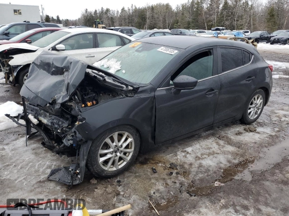 2017 Mazda 3 Touring with VIN JM1BN1L70H1153850, listed as a Copart auction lot 47006105 with Not Provided miles and Salvage Title. Bid and sale history available at carsss.com. Image 1.