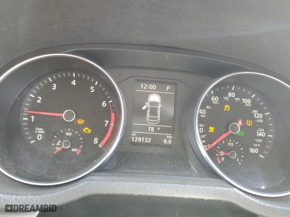 2017 Volkswagen Passat R-Line w/Comfort Pkg with VIN 1VWDT7A38HC058360, listed as a Copart auction lot 52016895 with 129,132 mi miles and Salvage Title. Bid and sale history available at carsss.com. Image 9.