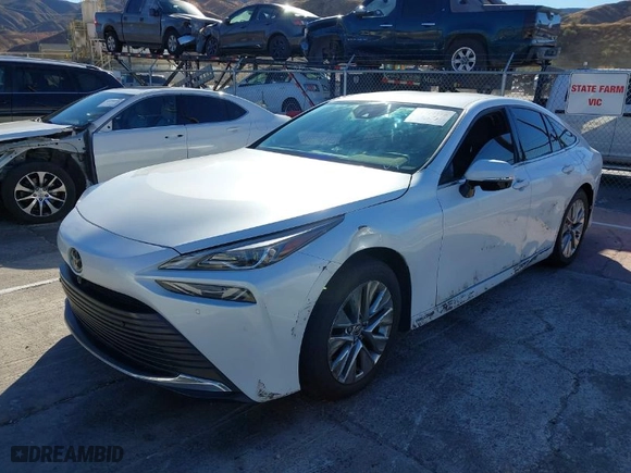 2023 Toyota Mirai XLE with VIN JTDAAAAA2PA007924, listed as a IAAI auction lot 41299150 with 26,044 mi miles. Bid and sale history available at carsss.com. Image 2.