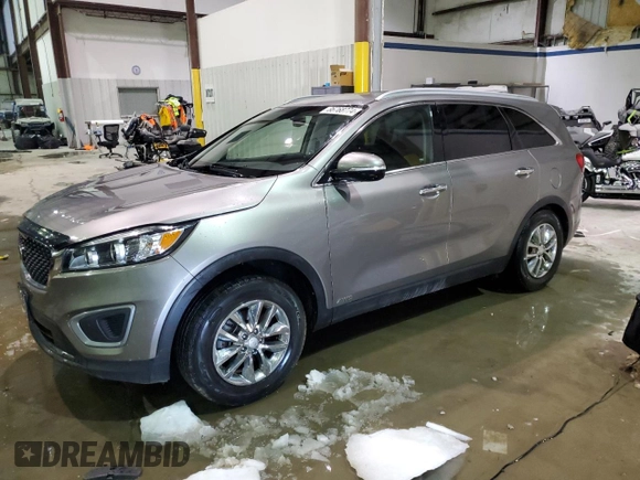 2016 Kia Sorento LX with VIN 5XYPGDA35GG048091, listed as a Copart auction lot 86768774 with 105,072 mi miles and Salvage Title. Bid and sale history available at DreamBid. Image 1.