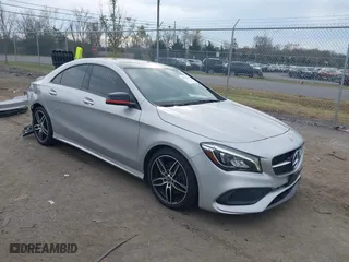 2018 Mercedes-Benz CLA with VIN WDDSJ4GB8JN550755, listed as a IAAI auction lot 40908322 with 77,991 mi miles. Bid and sale history available at carsss.com. Image 1.